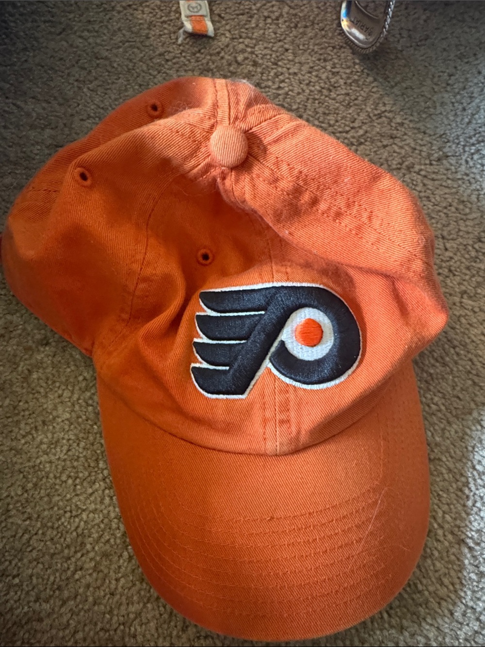 Philadelphia Flyers Orange Embroidered Logo Cap